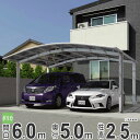 カーポート 駐車場 屋根 カースペース 屋根 カーポート2台用 三協アルミカーポート2台用 カムフィエースワイド 【5060】 【H25】【地域限定配送】