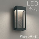 屋外 照明 外灯 玄関 照明 玄関照明 ブラケット ライト センサーライト 電気 LED 壁掛け ライト おしゃれ 外 明かり 明暗センサー付【LED一体型】 ...