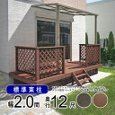 ウッドデッキ 樹脂 DIY セット ウッド デッキ 本格派 高品質 【標準束柱】間口2.0間(3.6m)×出幅12尺(3.6m) 2間×12尺 人工木 デッキ ...