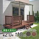 ウッドデッキ 樹脂 DIY セット ウッド デッキ 本格派 高品質 【調整式束柱H】間口2.0間(3.6m)×出幅10尺(3.0m) 2間×10尺 人工木 デッ...