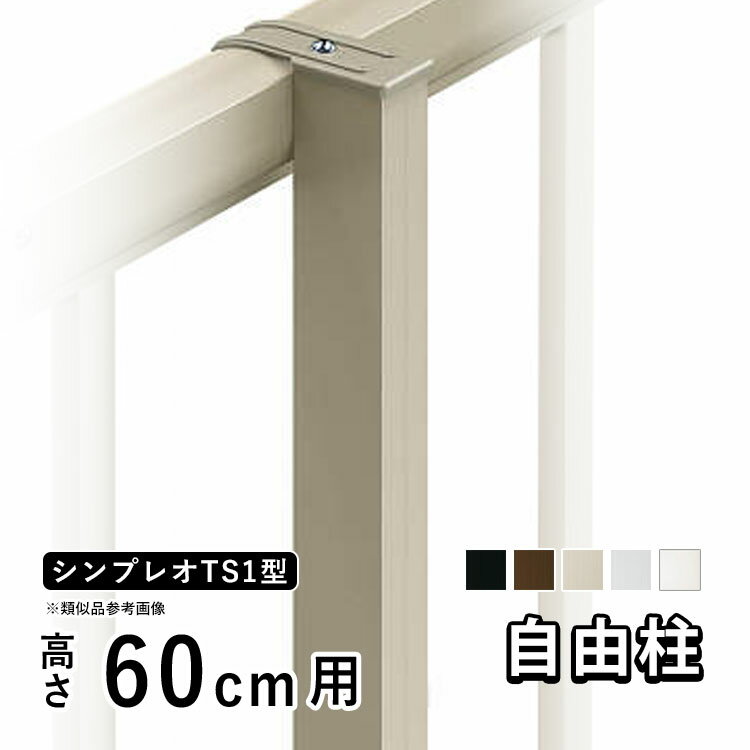 樂天商城 - 【6月から値上げ 5/28.14時迄限定特別価格】フェンス 柱 支柱 自由柱 フリー支柱 オプション DIY 外構 YKK シンプレオ目隠しフェンス シンプレオフェンス TS1型用 目隠しフェンス 部品 部材【 高さ 60cm 】【柱ピッチ2m以内】【T60】【H600】地域限定送料無料