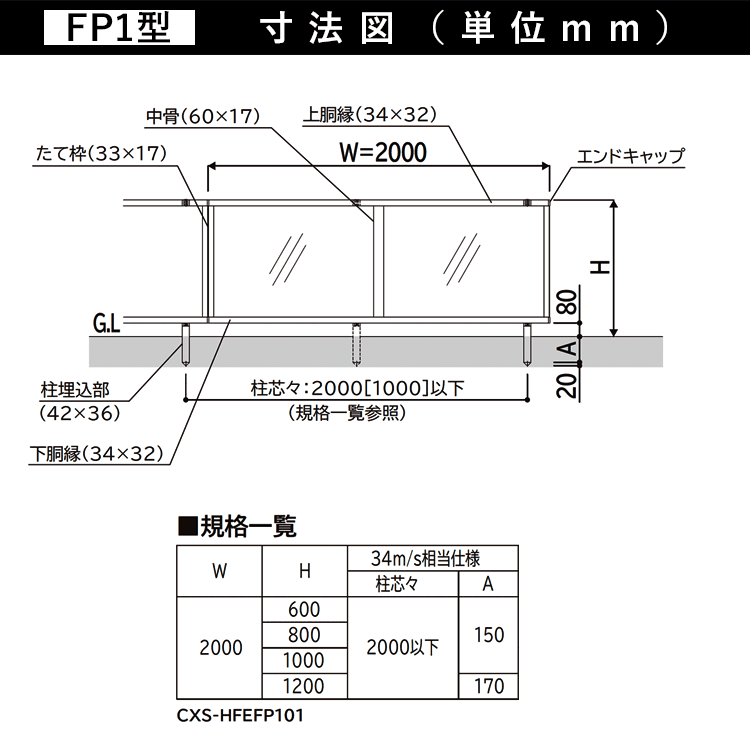 エクステリア関東.外構&DIY専門店のフェンス 目隠し 目隠しフェンス アルミ 目隠し フェンス 外構 屋外 DIY 境界フェンス YKK シンプレオフェンス FP1型 【フェンス本体】【 高さ 60cm 】 柵 仕切り 後付け ポリカパネル 【 T60 】【H600】地域限定送料無料｜アングル2