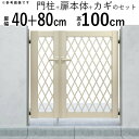 門扉 親子開き 門 アルミ 門扉 DIY アルミ門扉 シンプレオ 門扉 8型 親子開き 040810 扉幅40cm+80cm×高さ100cm 全幅1406mm ...