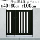 門扉 親子開き 門 アルミ 門扉 DIY アルミ門扉 シンプレオ 門扉 S1型 親子開き 040810 扉幅40cm+80cm×高さ100cm 全幅1406mm...
