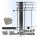 【7/15限定P2倍】フェンス エンドキャップ 端部キャップ 小口キャップ 保護キャップ キャップ オプション DIY 外構 YKK シンプルメッシュフェンス4用 フェンス用 境界フェンス メッシュフェンス ネットフェンス 部品 部材【100個入り】【H60~H100用】【送料無料】