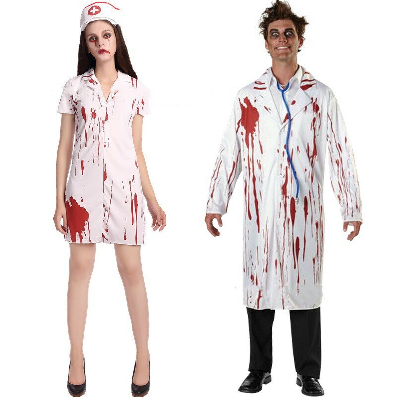 ハロウィン コスプレ衣装 ナース服 女医 医者 フルセット カラフル 仮装 コスチューム こすぷれ コス 男ウケ 大きいサイズ 大人メンズ レディース ハロウィ...