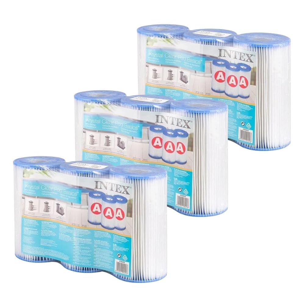 【9個セット】INTEX インテックス プール用ポンプ 交換用 フィルターカートリッジ 3個入×3セット0