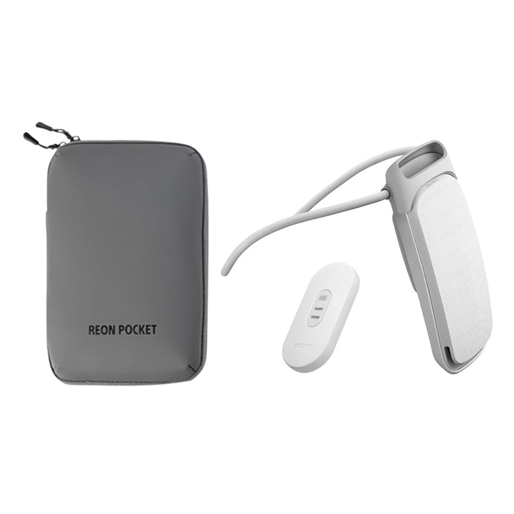 ソニー REON POCKET 5 (レオンポケット5) センシングキット + 専用ケース/収納ケース ネッククーラー ネックヒーター 冷温両対応