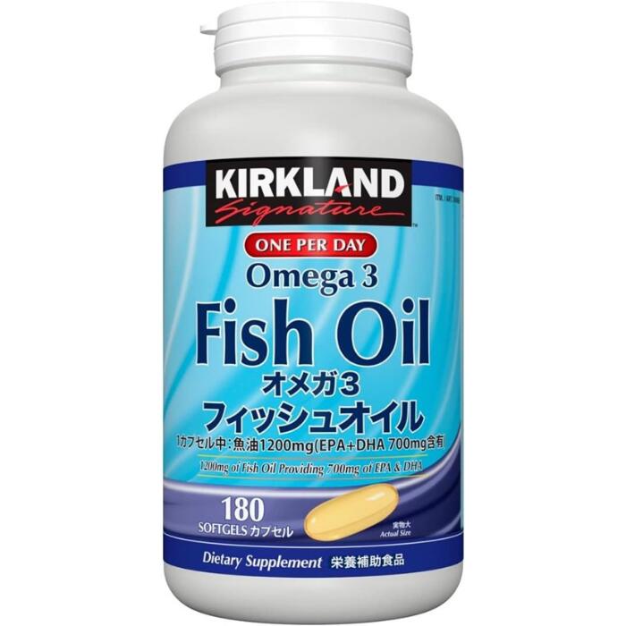 カークランドシグネチャー フィッシュオイル オメガ3 180粒 KIRKLAND カークランド EPA DHA サプリメン..