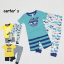 送料無料 アウトレット carter's カーターズ キッズ 上下セット Tシャツ&パンツ 3点セット パジャマ 夏 #654704 P150N