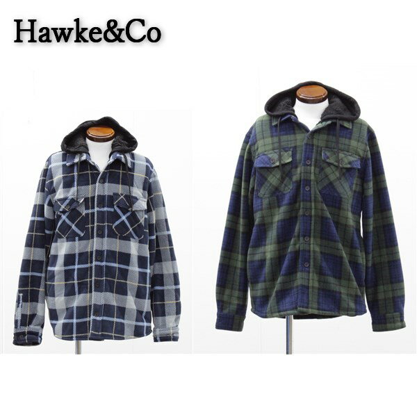 アウトレット Hawke&Co メンズ トップス フード付き 裏ボア　シェルパ フリースジャケット 秋 冬 23083 P439ム