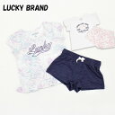 ポイント最大50倍以上アップ アウトレット LUCKY BRAND キッズ 上下セット ガールズ Tシャツ ショートパンツ 春 夏 1469808 P537ミ