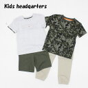 送料無料 アウトレット Kids headqarters ボーイズ 4点セット 半袖Tシャツ パンツ 春夏 #1471275 P642