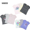 送料無料 アウトレット VIGOSS ヴィゴス キッズ トップス ガールズ デザイン Tシャツ 3枚セット 春夏 #1240000 P653