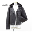 送料無料 アウトレット Levi’S リーバイス レディース アウター フード付き フェイクレザー ジャケット ライダース 秋冬 #1631026 P6882F