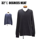 最大70%off アウトレット 32℃ DEGREES HEAT メンズ トップス 高機能 インナー ニット Vネックカットソー 秋冬 #54666 P866