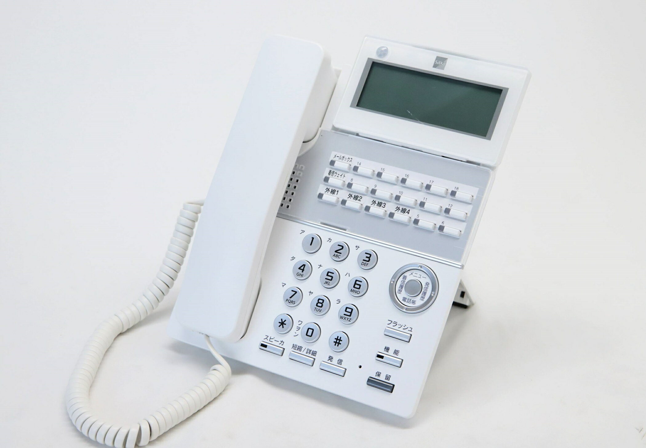【送料無料】中古 サクサ TD810(W)：18ボタン標準電話機(白) ビジネスフォン RR121009 Eウ1-5