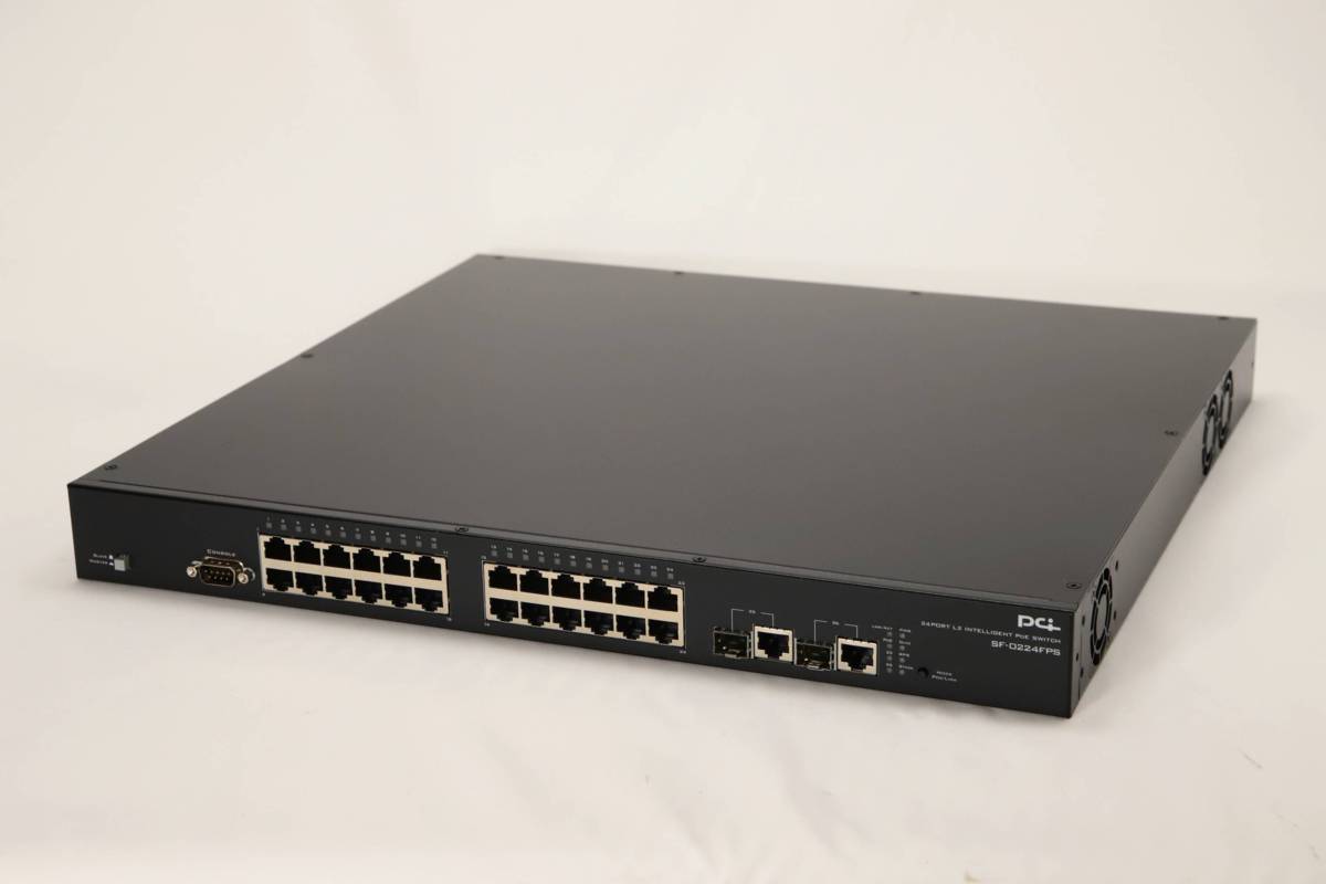 送料無料 プラネックス 24ポート L2インテリジェントPoEスイッチ SF-0224FPS 未使用品 K092804 JC2A