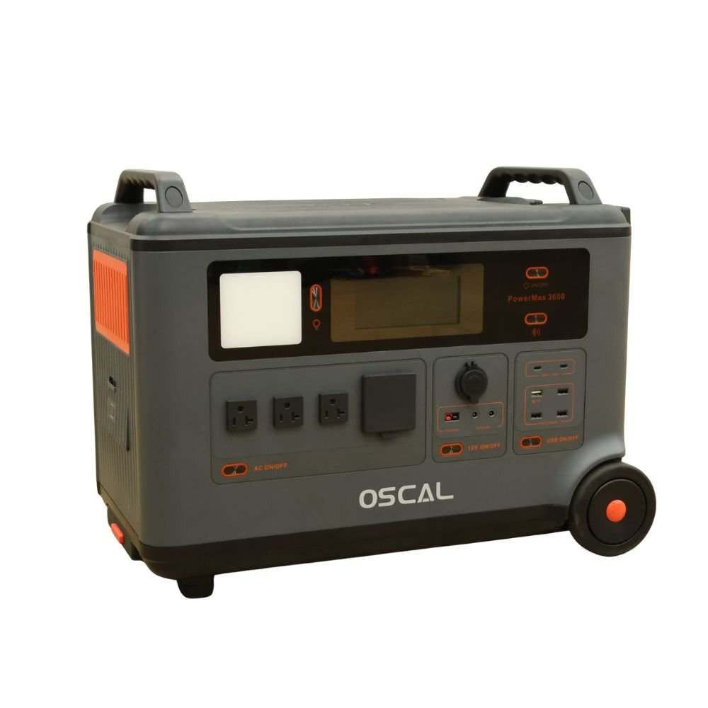 【送料無料】OSCAL PowerMax3600 ポータブル電源 リン酸鉄 長寿命 3600Wh/3000W 北海道・沖縄・離島 配..
