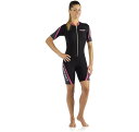 送料無料 展示品 Cressi スキューバ スイミング ウェットスーツ PLAYA LADY ショーティー 2.5mm フロントジップ XSサイズEア4