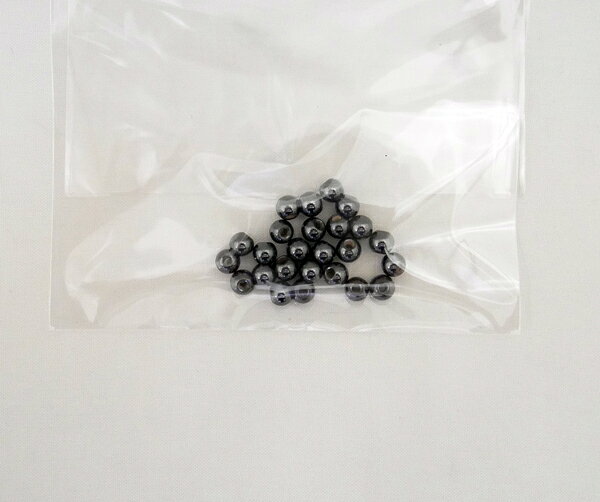 在庫限り 3mm ヘマタイトビーズ 25個入り【KN】2F-B ビーズ手芸