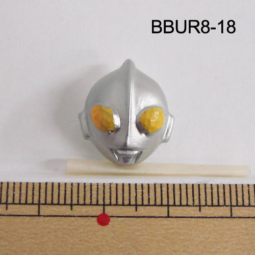 Button - 【在庫限り】 ウルトラマンボタン 18mm BBUR8-18 【RN】3F ウルトラヒーロー キャラクター ぼたん 手芸