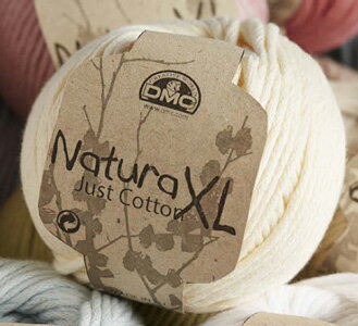 DMC NaturaXL ナチュラXL 色1 Just Cotton 手編み用 コットン サマーヤーン 毛糸 編み物 超 極太
