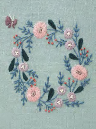 DMC 刺しゅうキット JPT54 秘密の花園－4月－ 【KY】 マカベアリス 12ヶ月のモチーフと生きものたち 刺繍