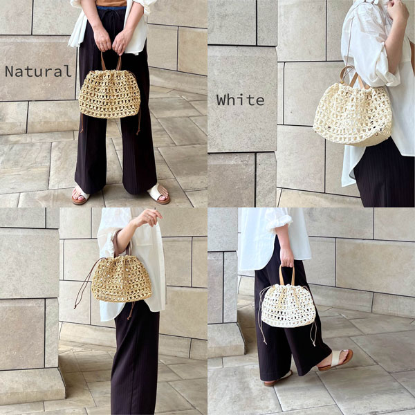 ���å� Openwork crochet bag glitt-19 ������ǥ����� ��KN�� �Ԥ�ʪ���å� ���Ԥߥ��å� �Хå�