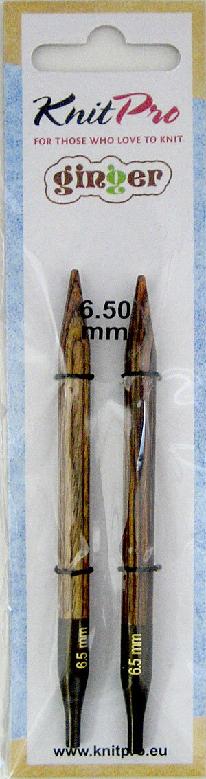 ニットプロ ginger 付け替え式 輪針 40cm・50cm用 針先 6.50mm (31230)  15号マイナス0.1mm 編み物 編み針 6.5mm