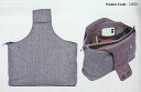 リストバッグ 収納付ファブリックケース Wrist Bag12810 ニットプロ【KN】Snug Collection (Purple Tweed + Felt) 編み物 手あみ