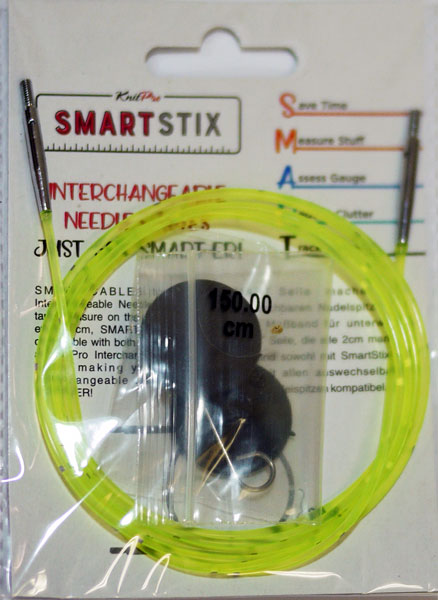 Smart Stix 付け替え 式輪針用 ネオングリーンケーブル 150cm用 42177 ニットプロ 【KN】 編み物 棒針 輪針のサムネイル