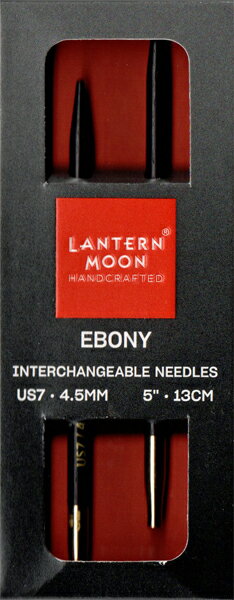 LANTERN MOON 付け替え式 輪針 黒檀 針先 4.5mm 350126 【KN】24金メッキ 編み物 手あみ 編み針 ニット..