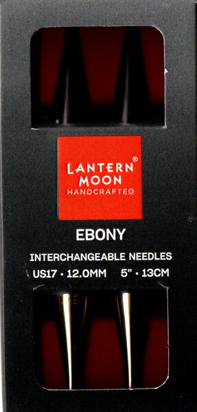 LANTERN MOON 付け替え式 輪針 黒檀 針先 12.0mm 350135 【KN】24金メッキ 編み物 手あみ 編み針 ニッ..