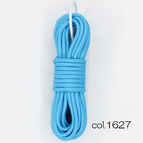 メルヘンアート アウトドアコード 1627 スカイブルー 太さ約3.0mm 長さ5m 【KY】プラヘッダー付き