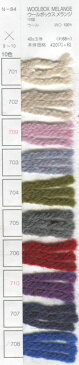 処分特価 毛糸 ウールボックスメランジ 内藤商事 【KN】4E 毛糸 編み物 セーター マフラー