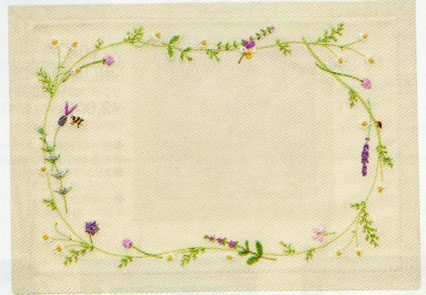 キット ティーマット ハーブ 9027 オリムパス 【KY】 刺しゅうキット フランス刺しゅう 青木和子