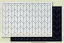 布パック 刺し子のランチョンマット 矢羽根 L-1002 （布地：白） オリムパス 【KY】 Olympus 刺し子 手芸 伝統柄