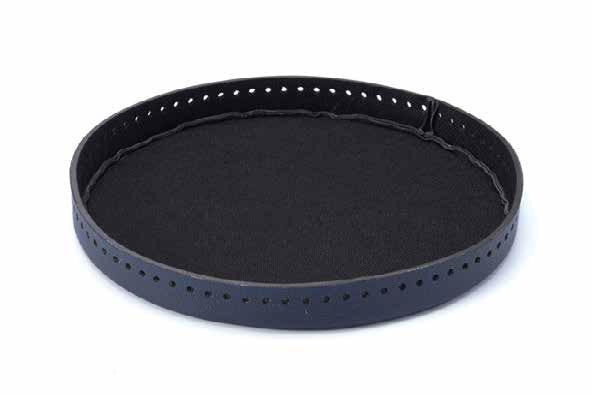 編み付けバッグ底 （円形 / 大・紺） AB-701 【KY】 オリムパス 合皮レザー底