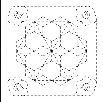 花ふきん 布パック 椿と飛び麻の葉 981 （布地：黒） オリムパス 【KY】 Olympus 刺し子 手芸 手づくり 3