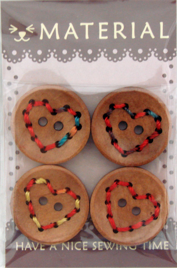 ウッドマテリアル（ボタン） 25mm WM170・SO 【KY】