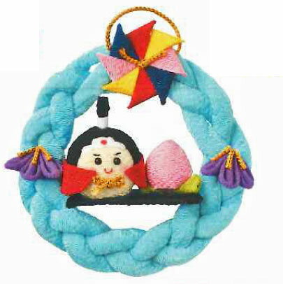 端午のリース 桃太郎 LH-164 【KY】 パナミ ちりめん つまみ細工 panami