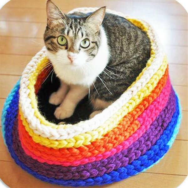 キット Cat house ねこうおうちレインボーキット パピー 3F【KN】 手編みキット 編み物キットのサムネイル