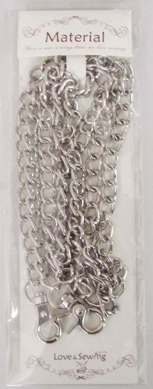バッグ用チェーン シルバー 8-120SI 【KY】 巾8mm×120cm Material so
