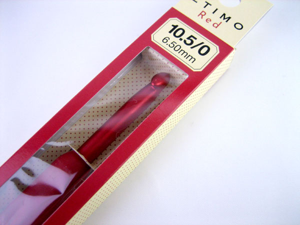 かぎ針 エティモレッド 10.5/0号 (TED-105) チューリップ 【KY】 Tulip ETIMO Red 編み物 編み針 クッショングリップ 2
