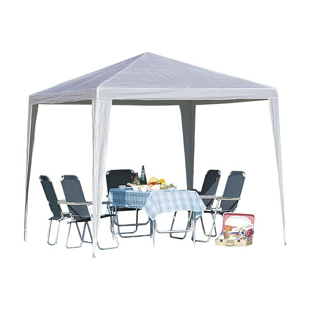 ワイルドロッキー UVカット シルバー リビングタープ240 タープ 【 キャプテンスタッグ 】 【 CAPTAIN STAG 】のサムネイル