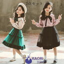子供 ドレス 子供服 2点セット キッズ ドレス ツーピース 女の子 キッズ スカート セットアップ 2点セット 人気 フォーマル おしゃれ 着心地良い シンプ...