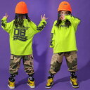 キッズ ダンス 衣装 蛍光 子供 ヒップホップ ダンクトップ シャツ ギンガムチェック HIPHOP ダンス衣装　tシャツ サルエルパンツ セットアップ 女の子 ダンス衣装 ジャズダンス ステージ衣装 キッズ ダンス 衣装 チェック衣装