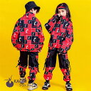 キッズ ダンス 衣装 子供 ヒップホップ ダンクトップ シャツ ギンガムチェック tシャツ サルエルパンツ セットアップ 男の子 女の子 ダンス衣装 ジャズダンス ステージ衣装 キッズ ダンス 衣装 チェック衣装 HIPHOP ダンス衣装