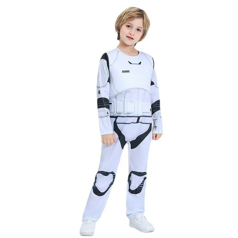 ハロウィン 衣装 子供 スターウォーズ 男の子 コスチューム ストームトルーパー Halloween コスチューム 3点セット cosplay 子供用 キッズ 変装 仮装 映画キャラクター パーティー 小学生 可愛い ハロウィーン衣装 コスプレ 発表会 イベント 幼稚園 学園祭 文化祭